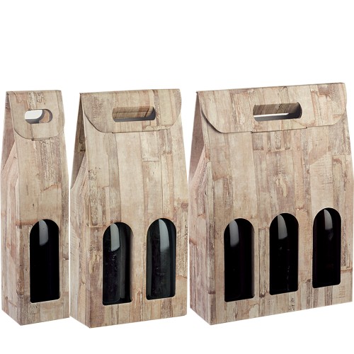3 Bottles Wood Box 